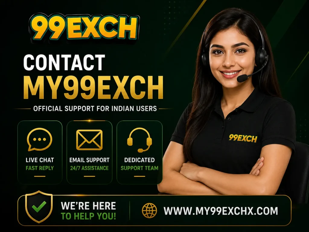 Contact My99Exch – Official Support for Indian Users
