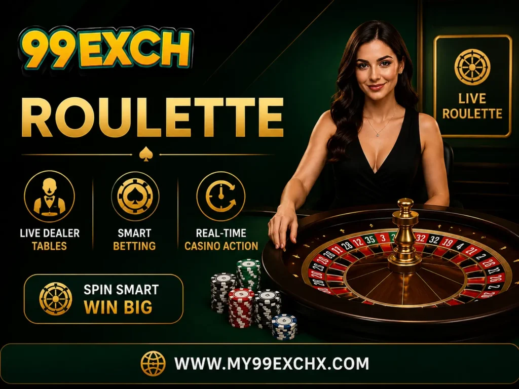 My99Exch Roulette – Live Dealer Tables, Smart Betting & Real-Time Casino Action